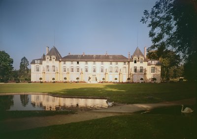 View of the garden facade by French School